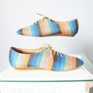 Jeffrey Campbell Ibiza striped oxfords